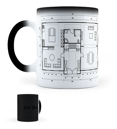 Taza Mágica Arquitectura Personalizada