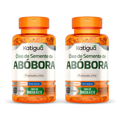Kit 2x Óleo de Semente de Abóbora 1000mg Katigua em pote 60 Cápsulas Suplemento | MercadoLivre