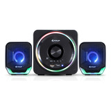 Caixa De Som Bluetooth Rgb Subwoofer Para Pc Knup