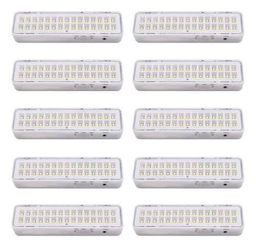 10x Luminária 30 Leds 12v Para Luz Emergência E Solar