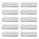 10x Luminária 30 Leds 12v Para Luz Emergência E Solar