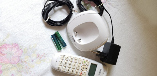 Telefone S/ Fio Elgin Branco Tsf 7001