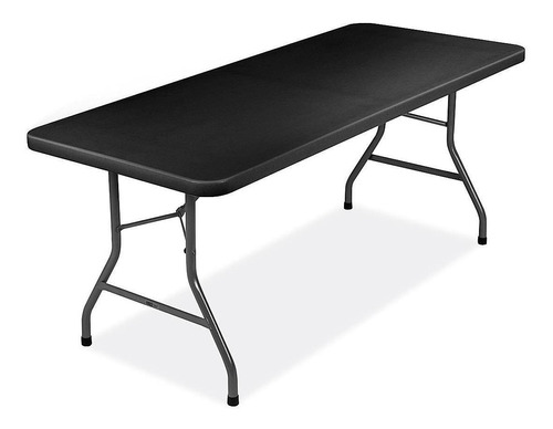 Mesa Plegable Económica - 183x76cm, Negra - Uline