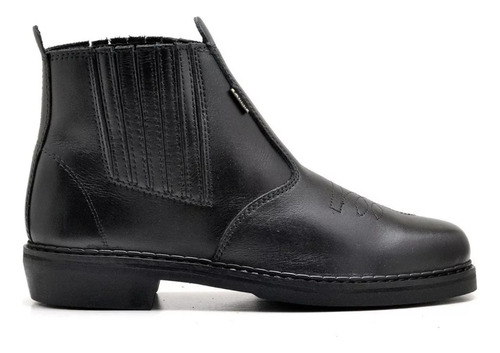 Calçado Bota Botina Masculina Rodeio Texana Sola Latex