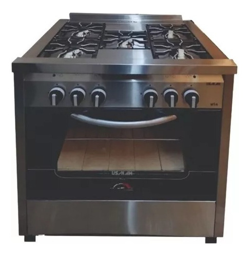 Cocina Industrial Win Up Usman 5 Hornallas 85 Cm Multigas