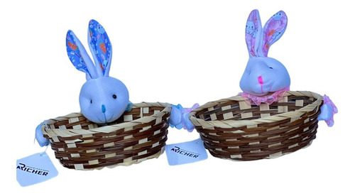 Pack X12 Cestas De Pascua De 17*6cm 