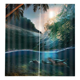 Theme 3d Impresión Digital Cortinas Para Ventana De 2