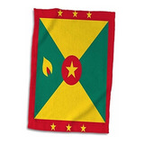 Toalla De Recuerdo 3d Rose Flag Of Grenada-caribbean Island-