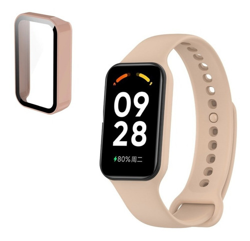 Pulsera De Repuesto Para Xiaomi Band 8 Active + Funda Rosa