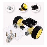 Kit Chassi Duas Rodas Smart Carro Robô Para Projeto Arduino