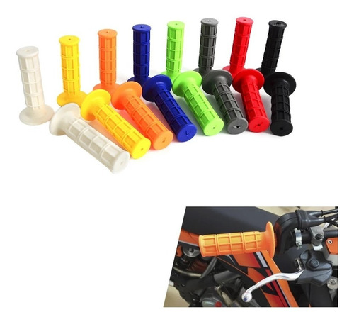 Puños De Goma Grips Motocross Motocicleta 7/8 22mm