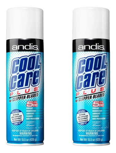 Kit Spray Andis Cool Care Resfria Lubrifica E Auto Limpante