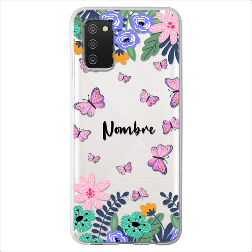 Funda Para Samsung Galaxy Mariposas Personalizada Con Nombre