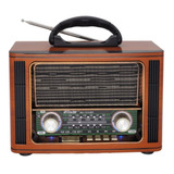 Radio Portátil Retro Am Fm Parlante Bluetooth Yx-123ubt 