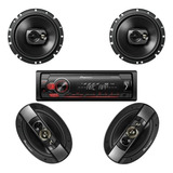 Kit Radio Mvh-s118ui +ts-1790br 6'' +pioneer Ts-6990br 6x9''