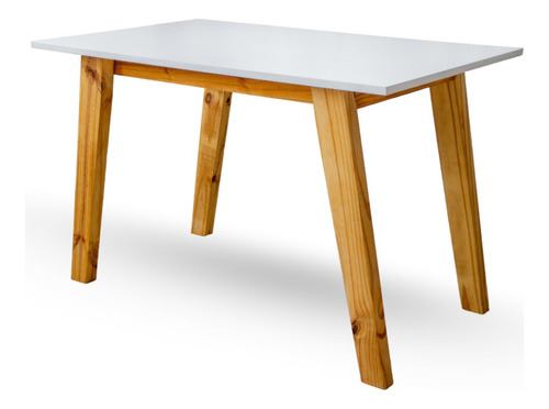 Mesa Comedor Escandinava Nórdica 140x80 Madera Moderna