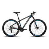 Bicicleta Aro 29 Alfameq Makan Freio Disco 21v Shimano Bike Cor Preto/azul Tamanho Do Quadro 17