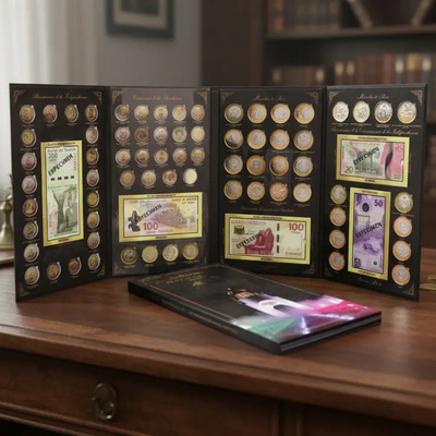 Album Para Monedas 5 10 Y 20 Pesos Billetes 20 100 Y 200 #b | MercadoLibre