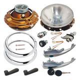 Kit Manijas Chapas Faros S/foco Biceles Vw Sedan 93-04 Vocho