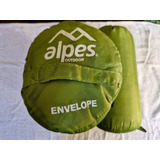 Bolsa De Dormir Alpes Outdoor Camping Color Verde Inmaculado