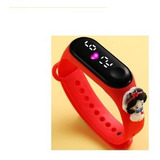 Relogio Digital Led Infantil Disney Super Herois Smartband