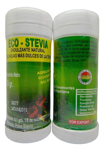 2 Stevia De 250 Grs + Envío Gratis 