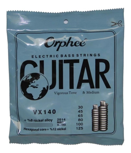 6 Cuerdas Para Bajo Eléctrico Orphee 30/125 T/ernie Ball 