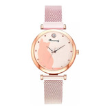 Reloj Gato Gatito Para Dama Colores Elegante