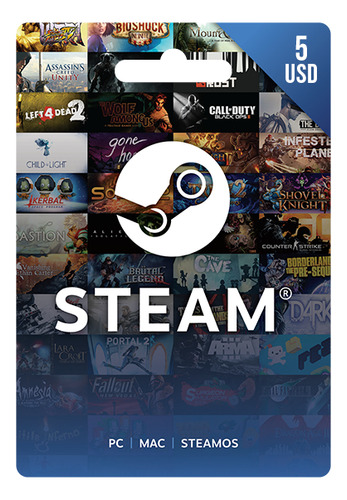 Tarjeta De Regalo Steam 5usd ¡entrega Inmediata!