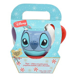 Taza De Cerámica 3d Disney Stitch Navidad Con Cocoa