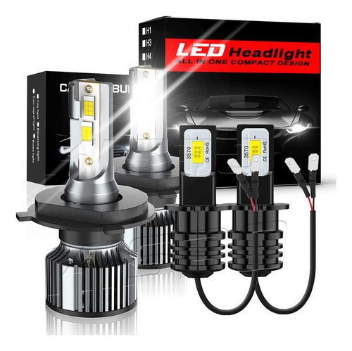 Kit Faros Luz Led H3 H4 30000lm Para Volkswagen Alta/baja