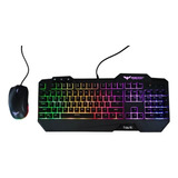 Combo Gamer Teclado Membrana + Mouse Optico Retroiluminados