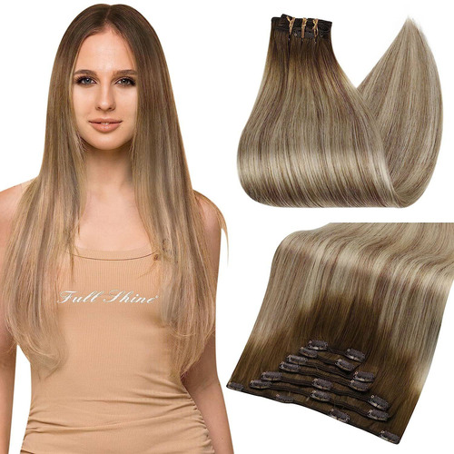 Extensiones Cabello Natural 7pz Balayage 16in 100gr