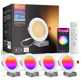 Luces Empotrables Inteligentes Wifi De 6 Pulgadas, Iluminaci