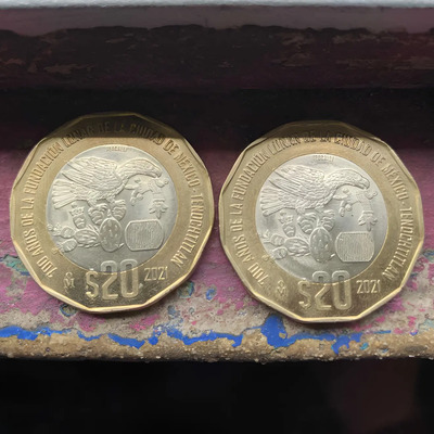 Monedas De 20 Pesos Colección 700 Años Función Lunar Tenocht | Meses sin interés