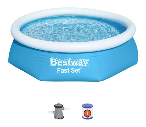 Pileta Inflable Bestway Fast Set Redonda 244x61 C/bomba