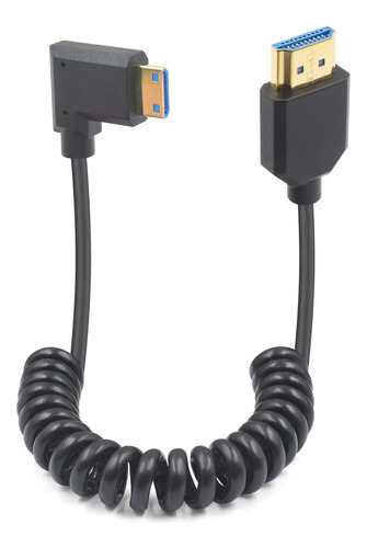 Duttek 8k Mini Hdmi A Hdmi Cable En Espiral Versión 2.1, 48 