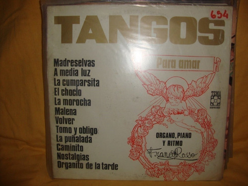 Vinilo Franco Rosso Tangos Para Amar Organo Piano Y Ritmo T2