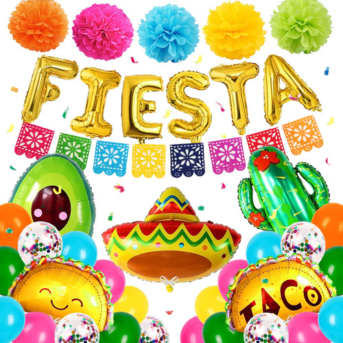 Decoraciones Para Fiestas Con Tematica Mexicana, Suministros