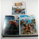 Pack 3 Juegos Para Wii; Brave, Open Season, The Croods