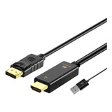 Adaptador Hdmi Y Usb 2.0 A Dp/m Cable De 1,8 M Premium, Hdmi