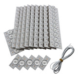 100pcs 3v Smd Lamp Beads Con Filtro Óptico Para Tv Led 32-65