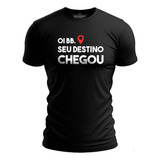 Camiseta Camisa Oi Bb Bebê Seu Destino Chegou Carnaval Bebê