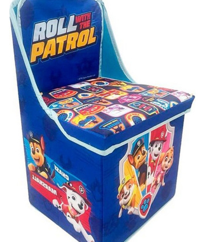 Baul Asiento Plegable Organizador De Juguetes Paw Patrol