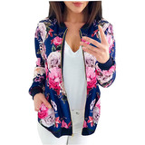 Chaqueta Bomber X 8003 Para Mujer, Delgada, De Verano, Con E