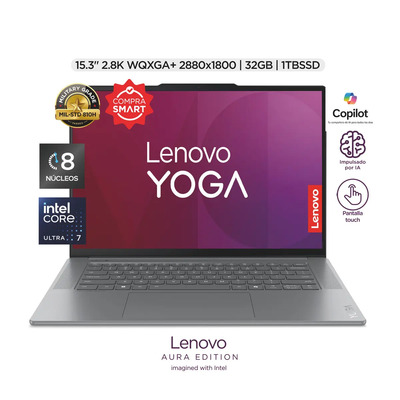 Laptop Lenovo Yoga Slim 7 Aura Edition IA|32GB 1TB|Ultra 7 | Meses sin interés