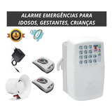 Panico Alarme Discador Tel C/ Fonte Nobreak 2 Controle 