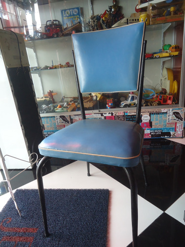 Cadeira Estofada De Jogo De Cozinha Formica-anos 60-usada