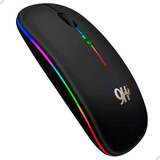 Mouse Sem Fio Recarregável Wireless Rgb Ergonômico 2,4 Ghz