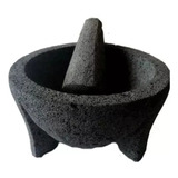 Pack 2 Molcajetes Artesanal Piedra Volcánica 8 Pulgadas